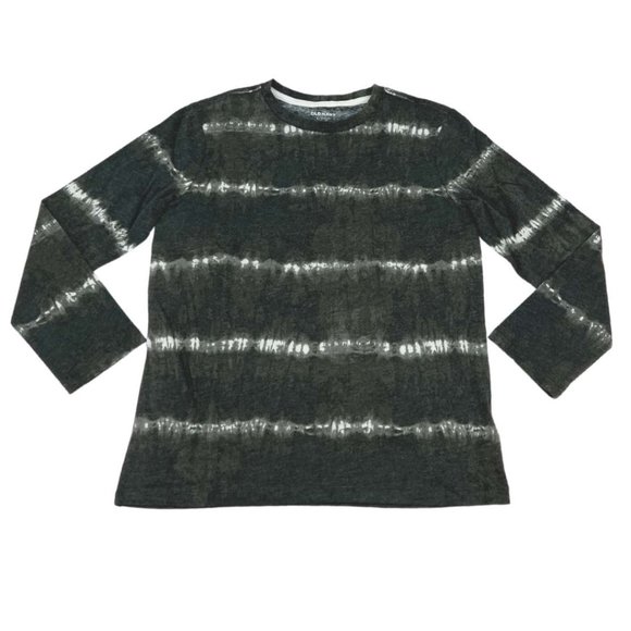Old Navy | Boy's Tie-Dye Long Sleeve Shirt | Grey | Size L (10-12) - Picture 1 of 2